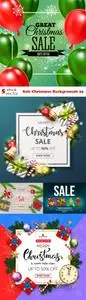 Vectors - Sale Christmas Backgrounds 25