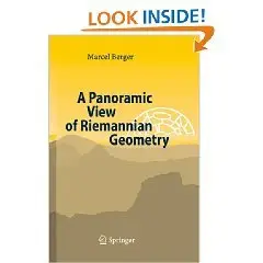 A Panoramic View of Riemannian Geometry  