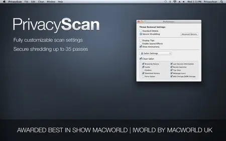 PrivacyScan v1.7 Mac OS X