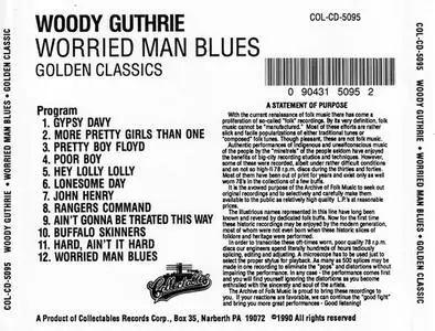 Woody Guthrie - Worried Man Blues (1990) {Collectables} **[RE-UP]**