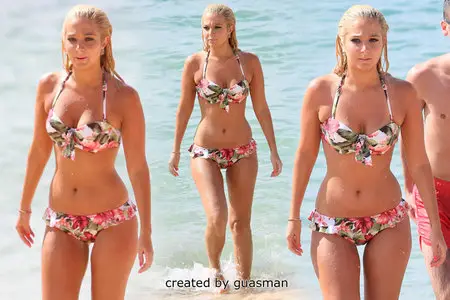 Tulisa Contostavlos - Bikini candids in Honolulu July 31, 2012