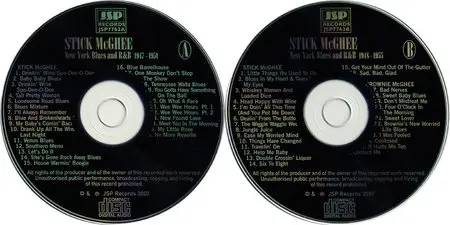 Stick McGhee with Brownie McGhee & Sonny Terry - New York Blues and R&B 1947-1955 (2007) 4CD Box Set