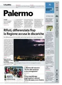 la Repubblica Palermo - 21 Agosto 2018
