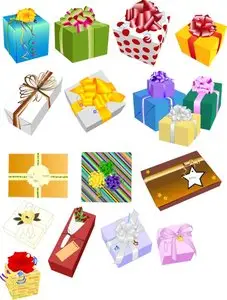 Wrapped Gifts - Vector Icons 