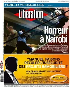 Libération du Lundi 23 Septembre 2013