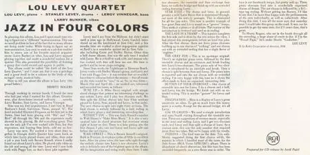 Lou Levy - Jazz In Four Colors (1956) {RCA--BMG Ariola ND74401 rel 1995}