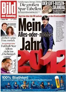 Bild am Sonntag vom 01. Januar 2012