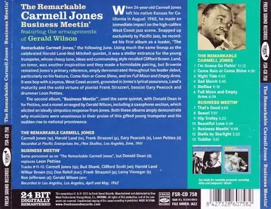 Carmell Jones - The Remarkable Carmell Jones & Business Meetin' (1961-62) {2013 Fresh Sound 24-bit Remaster}