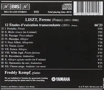 Freddy Kempf - Liszt: 12 Etudes d'execution transcendante (2002) [Official Digital Download 24/44]