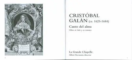 Cristobal Galan (c.1620-1684) - Canto Del Alma - La Grande Chapelle, Albert Recasens (2010) {2CD Lauda - LAU010}