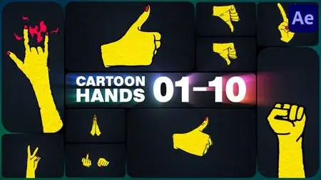 Cartoon Hands for After Effects 48134323
