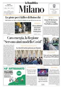 la Repubblica Milano - 31 Ottobre 2022