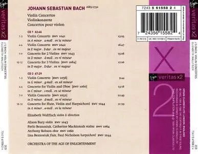 Elizabeth Wallfisch, Orchestra of the Age of Enlightenment - Johann Sebastian Bach: Violin Concertos (1999)