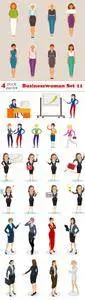 Vectors - Businesswoman Set 11