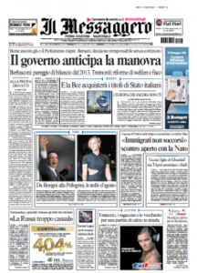 Il Messaggero 06/08/2011