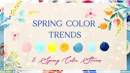 Spring Color Trends: Learn to Mix Inspiring Color Palettes in Watercolor