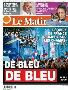 Le Matin du Mardi 17 Juillet 2018