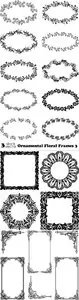 Vectors - Ornamental Floral Frames 3