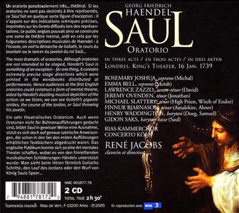René Jacobs, Concerto Köln, RIAS Kammerchor - George Frideric Handel: Saul (2005)