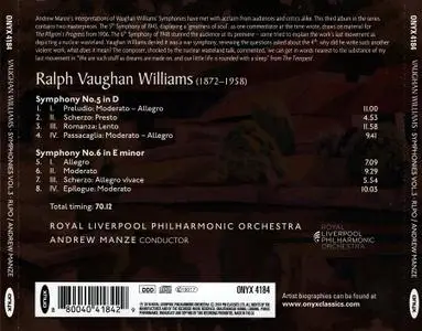 Andrew Manze, Royal Liverpool Philharmonic Orchestra - Vaughan Williams: Symphonies Nos. 5 & 6 (2018)