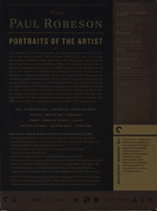 Paul Robeson: Portraits of the Artist (The Criterion Collection) [4 DVD9s] [Re-post]