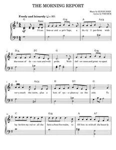 The Morning Report (from The Lion King: Broadway Musical) - Elton John, The Lion King Musical (Easy Piano)