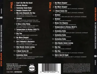 Otis Spann - The Complete Blue Horizon Sessions (2006) 2CDs