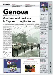 la Repubblica Genova - 24 Gennaio 2019