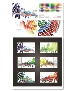 Colored Abstract Cards