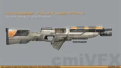 cmiVFX: Photoshop Weapon Prop Design