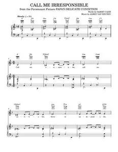 Call Me Irresponsible - Bobby Darin, Dinah Washington, Frank Sinatra, Jack Jones (Piano-Vocal-Guitar)