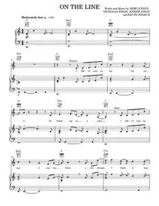 On the line - Demi Lovato (Piano-Vocal-Guitar)