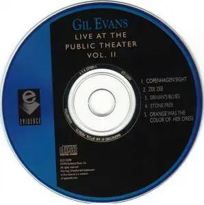 Gil Evans - Live At The Public Theater Vol. II (1980) {Evidence Music ECD 22090-2 rel 1994}
