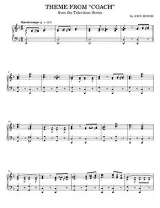 Theme From "Coach" - John Morris, TV Theme Song (Piano Solo)