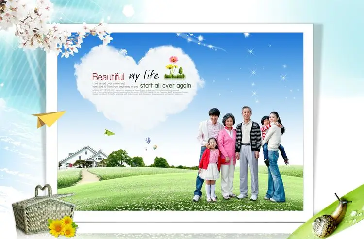 PSD template - Beautiful My Life