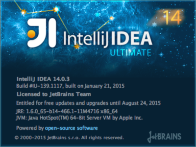 IntelliJ IDEA Ultimate Edition 14.0.3 (Mac OS X)