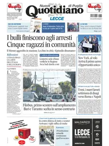 Quotidiano di Puglia Lecce - 5 Giugno 2025