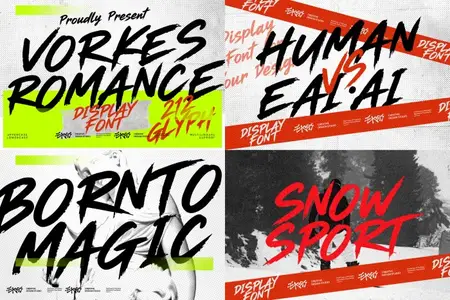 Vorkes Romance - Brush Font