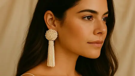 Learn Beaded Pom-Pom Earrings