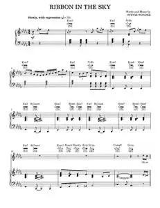 Ribbon in the sky - Stevie Wonder (Piano-Vocal-Guitar)