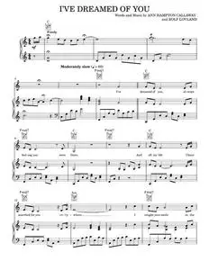 I've Dreamed Of You - Ann Hampton Callaway, Barbra Streisand (Piano-Vocal-Guitar)