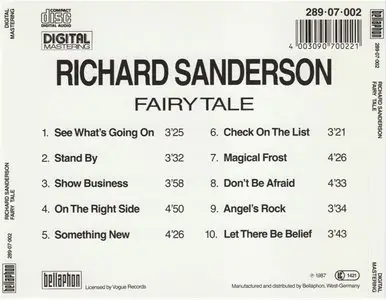Richard Sanderson - Fairy Tale (1984) [1987, Reissue]