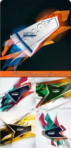 Abstract colorful geometry background vector 3
