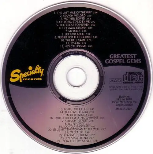 VA Greatest Gospel Gems (1991) {Specialty} **[REUP]** / AvaxHome