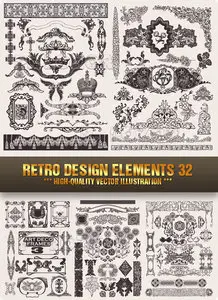 Stock Vector - Retro Design Elements 32