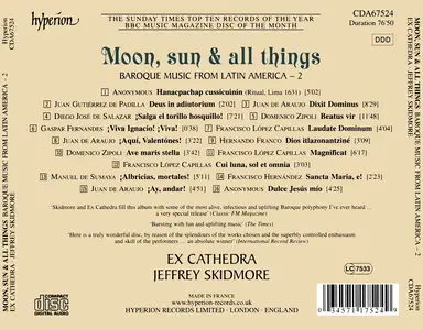 Jeffrey Skidmore, Ex Cathedra - Moon, sun & all things: Baroque Music from Latin America - 2 (2005)