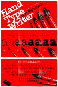 XXII HandTypeWriter Font Family