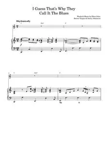 I Guess That's Why They Call It The Blues - Elton John (Piano-Vocal-Guitar (Piano Accompaniment))
