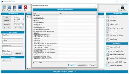 Sante DICOM Worklist Server 2.1.4 (x64)