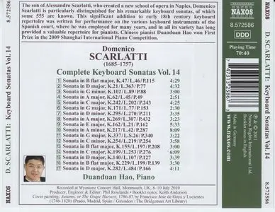 Domenico Scarlatti (1685-1757). Complete Piano Sonatas Vol 14. Duanduan Hao, Piano